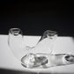 Curvy Glass Candle Holder 01 – Transparent