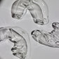 Curvy Glass Candle Holder 01 – Transparent