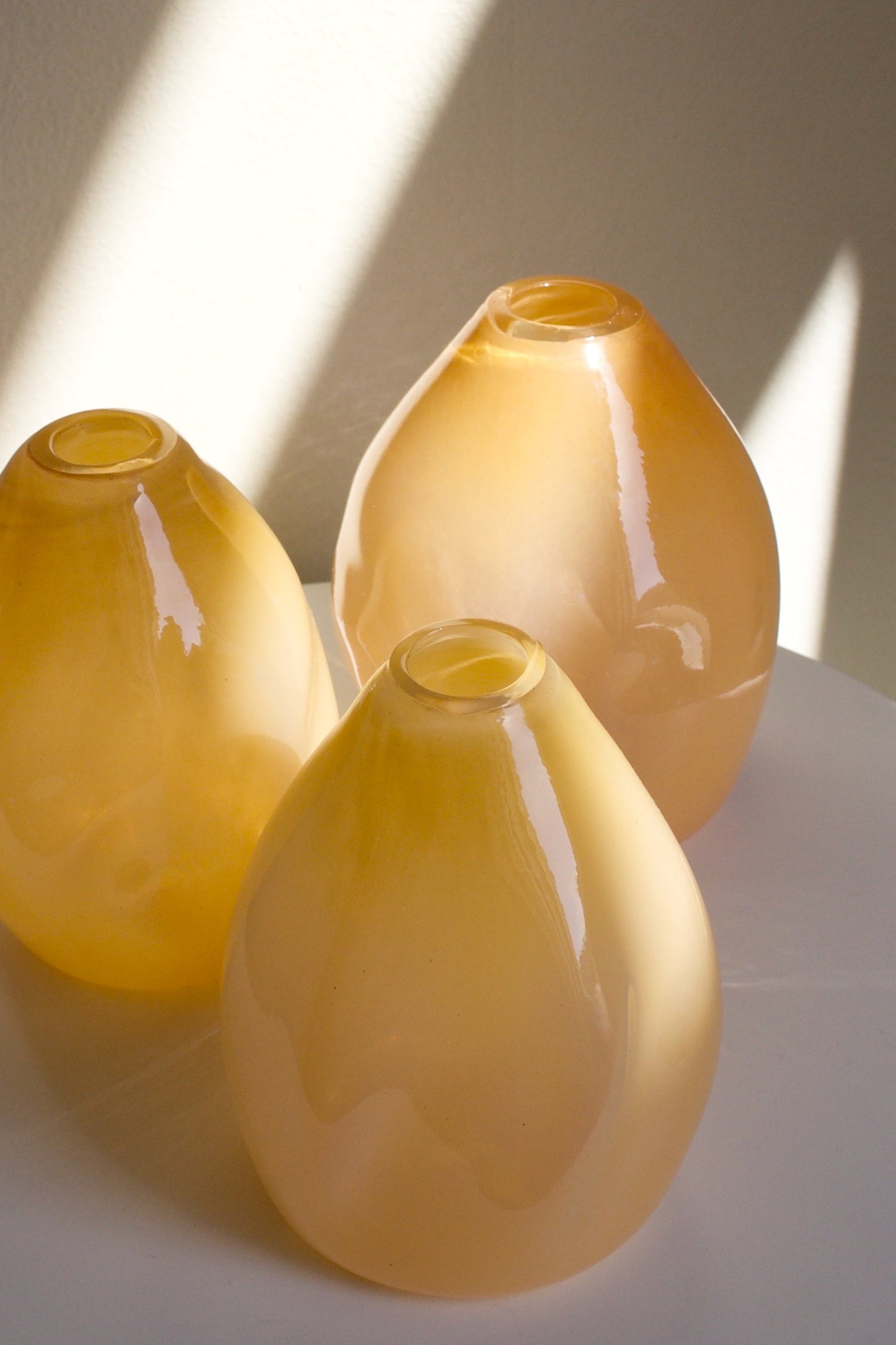 Small Glass Vase – Golden Beige