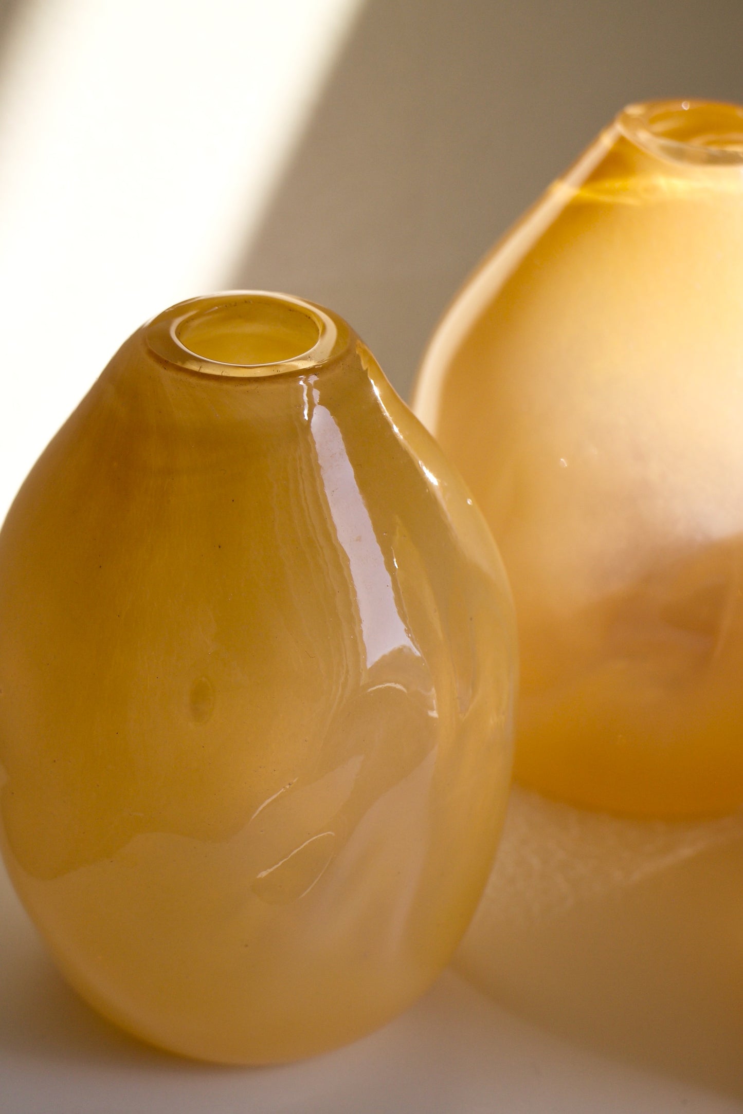 Small Glass Vase – Golden Beige