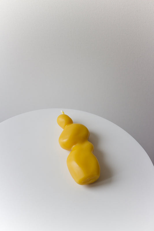 Human Form Candle – Yellow Beeswax