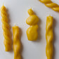 Set of 2: Twisted Candle 01 – Yellow Beeswax