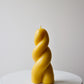 Twisted Candle 03 – Yellow Beeswax