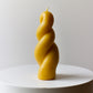 Twisted Candle 03 – Yellow Beeswax