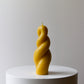 Twisted Candle 03 – Yellow Beeswax