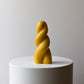 Twisted Candle 03 – Yellow Beeswax