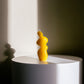 Handmade Human Form Sculptural Candle Made from Yellow Beeswax