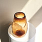 Wavy Colour Gradient Glass Vase 01 – Transparent-Brown