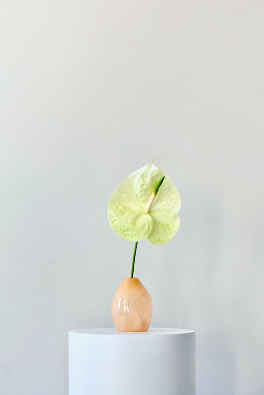 Small Glass Vase – Golden Beige